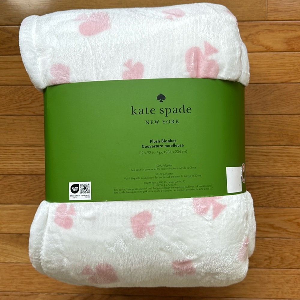 ♠️ (King) kate spade plush spade blanket ♠️ - Picture 3 of 6